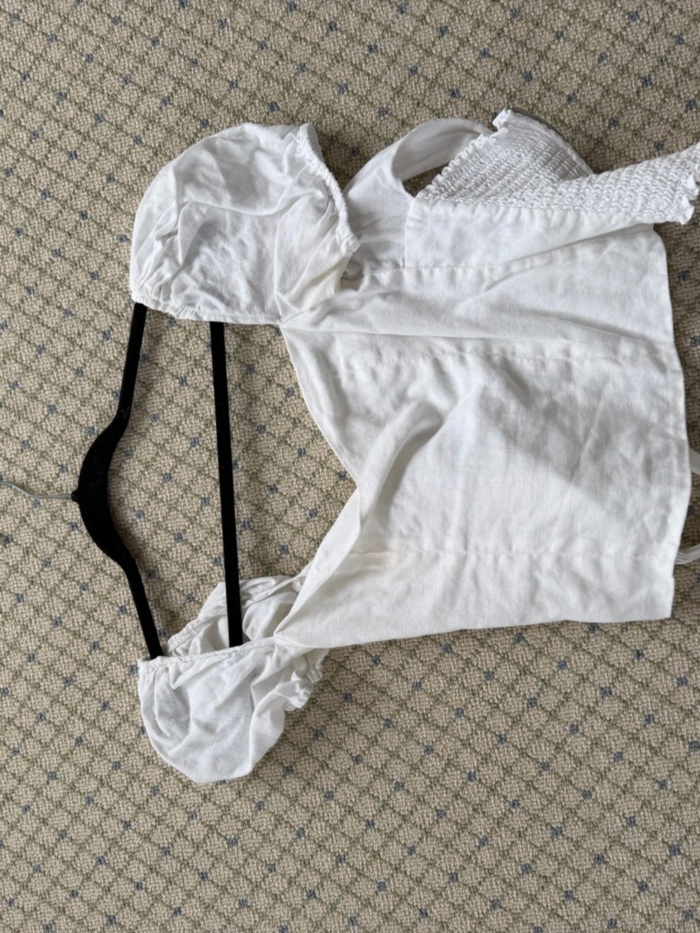 Reformation White Linen Top